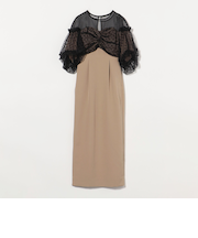 ＜ANDRESD＞ドットチュール ワンピース Select by EMMEL REFINES ＞