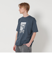 ＜CGS.＞ オーガニックコットン カーディフ ビーチ プリント Tシャツ