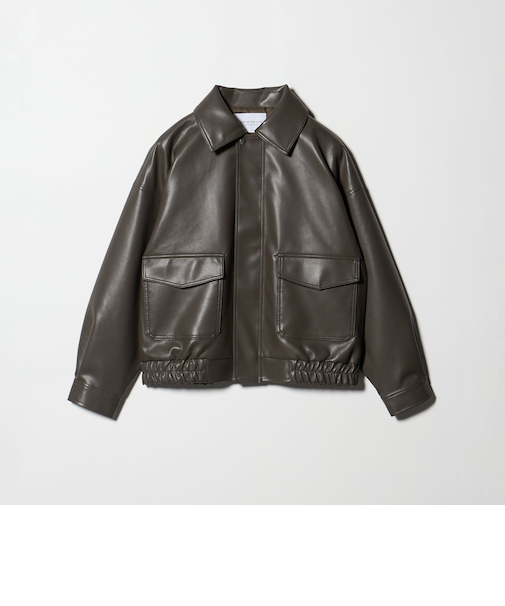 レザーライク A2ブルゾン ＜A DAY IN THE LIFE＞