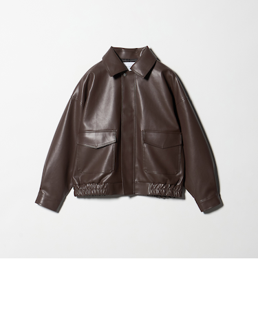 レザーライク A2ブルゾン ＜A DAY IN THE LIFE＞