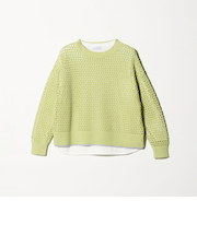 ラメライン メッシュニット＋Tシャツ ‐ウォッシャブル‐ ＜A DAY IN THE LIFE＞