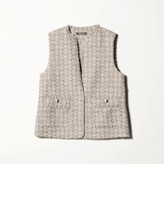 ミックスツイード キーネックベスト ＜A DAY IN THE LIFE＞