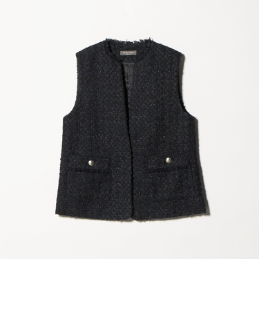 ミックスツイード キーネックベスト ＜A DAY IN THE LIFE＞