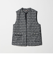 ミックスツイード キーネックベスト メランジ ＜A DAY IN THE LIFE＞