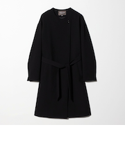 ダブルクロス ノーカラー ベルトコート＜A DAY IN THE LIFE＞