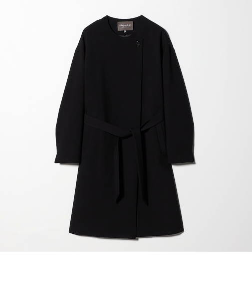 ダブルクロス ノーカラー ベルトコート＜A DAY IN THE LIFE＞