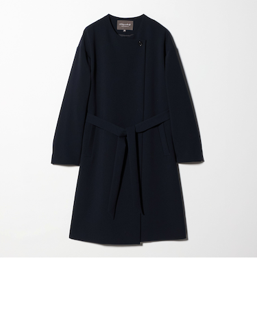 ダブルクロス ノーカラー ベルトコート＜A DAY IN THE LIFE＞