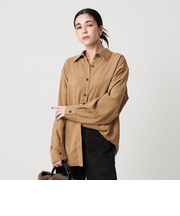 スエードライク シャツ ウォッシャブル