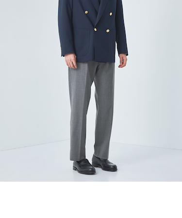 TWPU メランジ トロピカル 1P スラックス -ウォッシャブル・ストレッチ・防シワ-