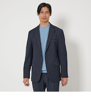 A+ TWPU シャンブレー 2B スリム ジャケット -ストレッチ・防シワ-