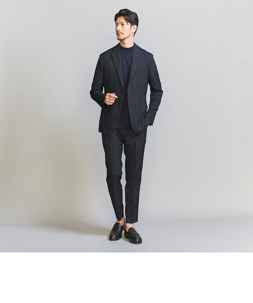 【WARDROBE SMART】LANATEC セットアップ/背抜きジャケット＆イージーパンツ