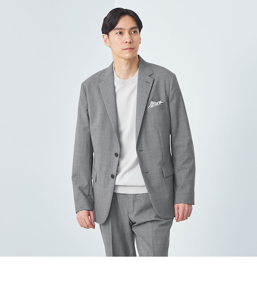 A+ TWPU チドリ 2B スリム ジャケット -ストレッチ・防シワ-