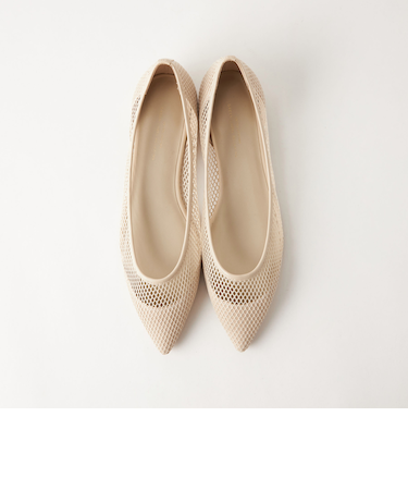 ポインテッド チュールフラットシューズ