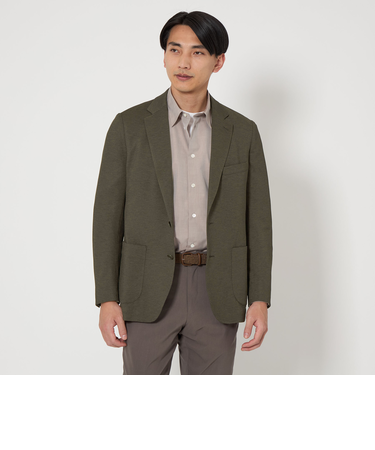 ジャージ カノコ 2B ジャケット-ウォッシャブル・ストレッチ・防シワ・吸水速乾-