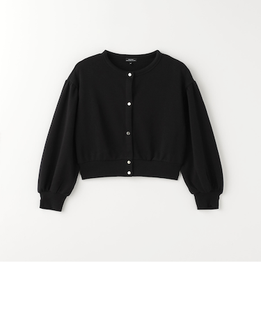 裏毛 袖ボリューム スウェットカーディガン / キッズ 100cm-130cm