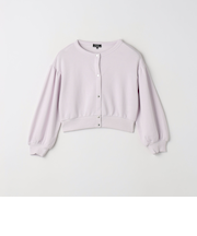 裏毛 袖ボリューム スウェットカーディガン / キッズ  100cm-130cm