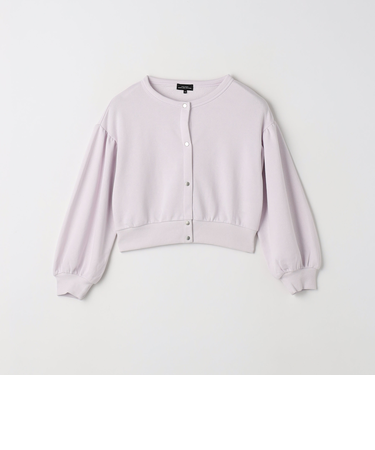 裏毛 袖ボリューム スウェットカーディガン / キッズ  100cm-130cm