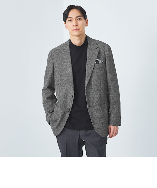 コットンリネン 千鳥 2B RG ジャケット