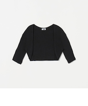 ＜H＞TC リブ ハーフスリーブ カーディガン