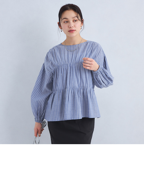 全方位映えギャザーブラウス