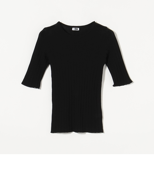 ＜H＞コットン ワイドリブ ショートスリーブ