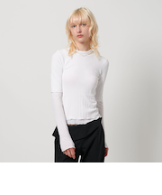 ＜H＞コットン ワイドリブ ショートスリーブ