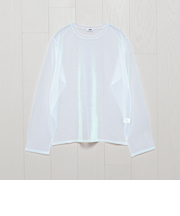 ＜H＞オーロララメ ロングスリーブ ニットプルオーバー