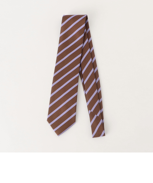 ＜Luisa Esposito＞8.0cm スタンプ ストライプ ネクタイ