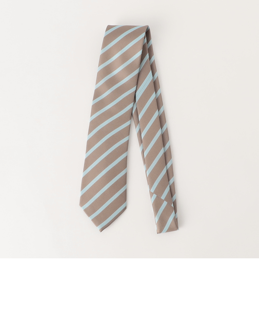 ＜Luisa Esposito＞8.0cm スタンプ ストライプ ネクタイ