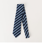 ＜Luisa Esposito＞8.0cm スタンプ ストライプ ネクタイ