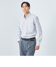 コットン チェック ボタンダウン ドレスシャツ -イージーアイロン-