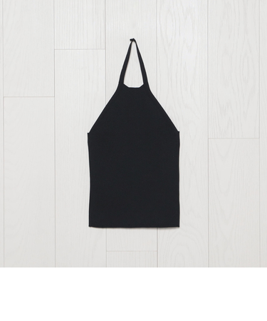 ＜H＞TCリブホルターネックニット