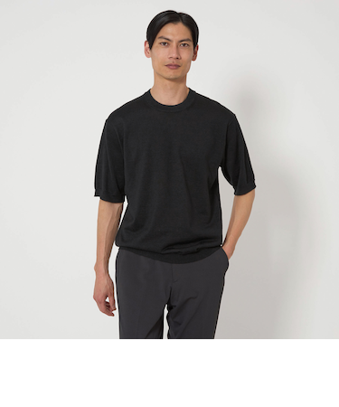 ラミー ナイロン プレーティング ニット Tシャツ