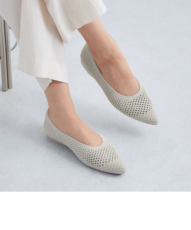 ウェルネスシアーニット フラットシューズ / ニットシューズ