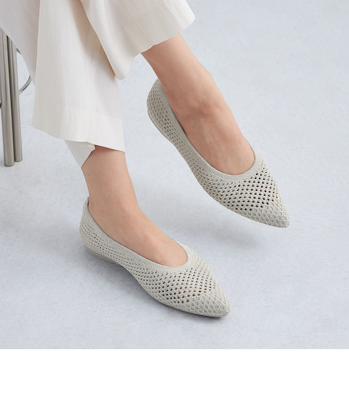ウェルネスシアーニット フラットシューズ / ニットシューズ