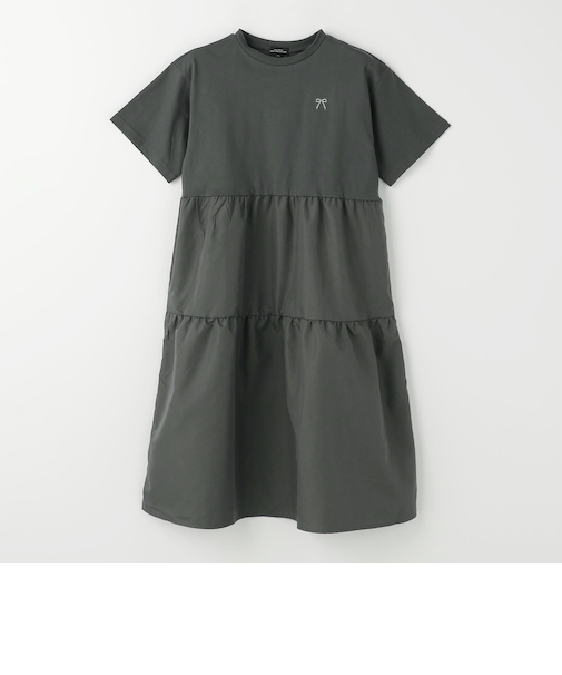 ティアード 切り替え ワンピース / キッズ  100cm-130cm