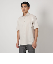 ＜gim＞25SS コットン/ナイロン カノコ ポロシャツ