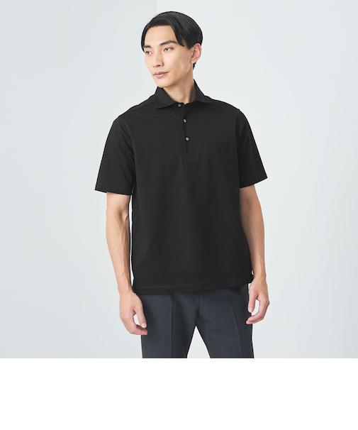 DUADRY CLEAN バーズアイ カッタウェイ ポロシャツ -吸水速乾・抗菌-