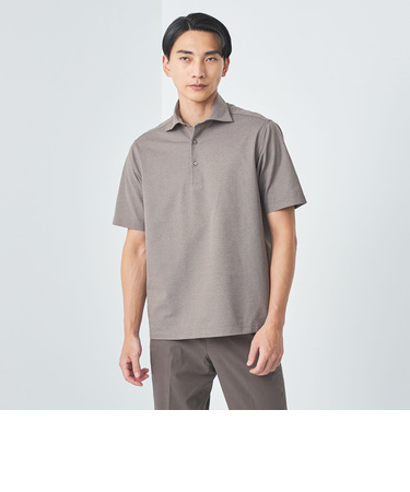 DUADRY CLEAN バーズアイ カッタウェイ ポロシャツ -吸水速乾・抗菌-