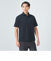 DUADRY CLEAN バーズアイ カッタウェイ ポロシャツ -吸水速乾・抗菌-