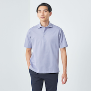 DUADRY CLEAN バーズアイ カッタウェイ ポロシャツ -吸水速乾・抗菌-