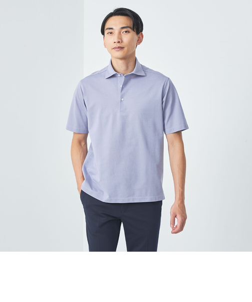 DUADRY CLEAN バーズアイ カッタウェイ ポロシャツ -吸水速乾・抗菌-