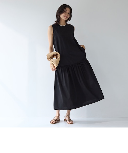 size SHORT/TALLあり］シンプルリフトワンピース -UVカット・抗菌