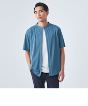 【別注】＜Brooks Brothers＞GLR カノコ バンドカラー 半袖 シャツ