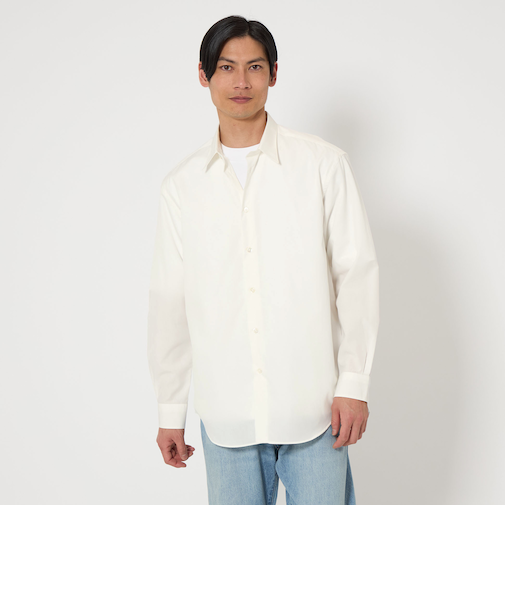 コットン 100/2 ブロード レギュラーカラー シャツ -イージーアイロン-