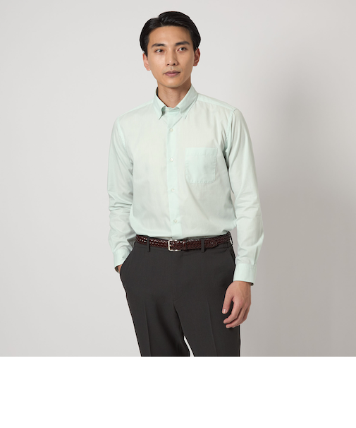 エブリット コットンパナマ スナップ ボタンダウン シャツ -イージーアイロン-