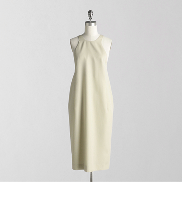 ＜LOEFF＞W ギャバ エプロンドレス