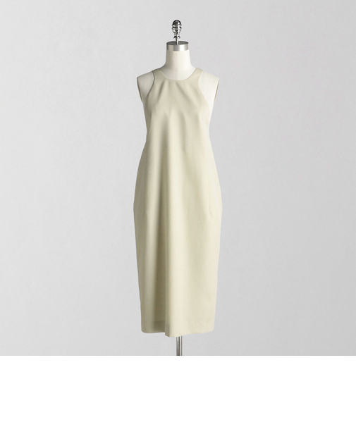 ＜LOEFF＞W ギャバ エプロンドレス