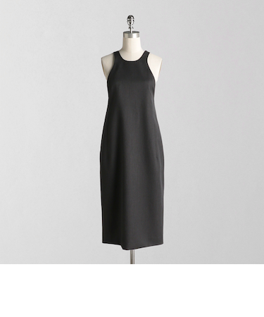 ＜LOEFF＞W ギャバ エプロンドレス