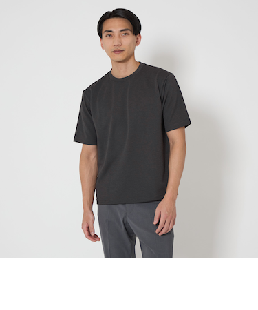 A+ バーズアイ クルーネック カットソー